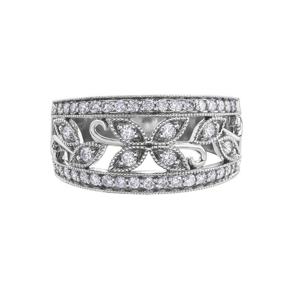 Diamond Ladies Ring in 10kt White Gold R51V71WG/50-10