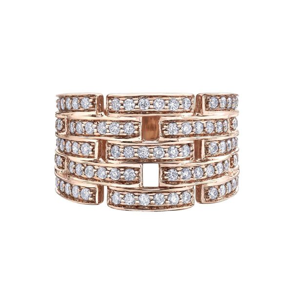 Diamond Ladies Ring in 10kt Rose Gold R52C14RG/100-10 2