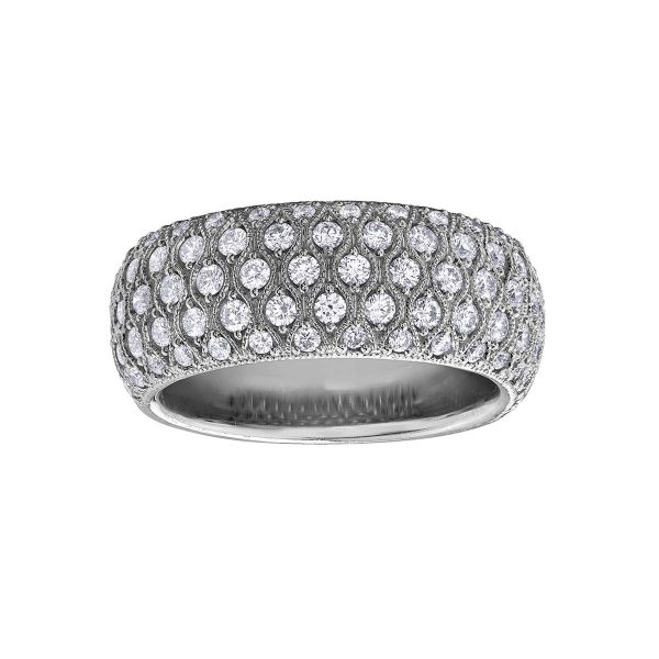 Diamond Ladies Ring in 10kt White Gold R52D32WG/100-10