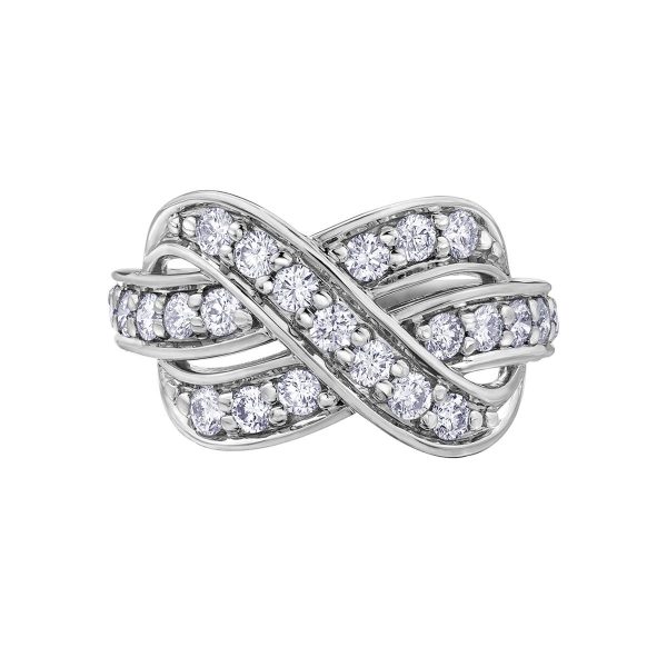 Diamond Ladies Ring in 10kt White Gold R52D47WG/100-10