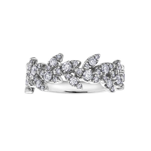 Diamond Ladies Ring in 10kt White Gold R52E90WG/50-10