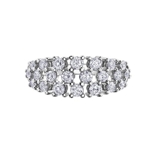 Diamond Ladies Ring in 10kt White Gold R52E91WG/100-10