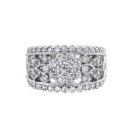 Diamond Ladies Ring in 10kt White Gold R52F01WG/75-10