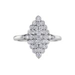 Diamond Ladies Ring in 10kt White Gold R52F05WG/100-10