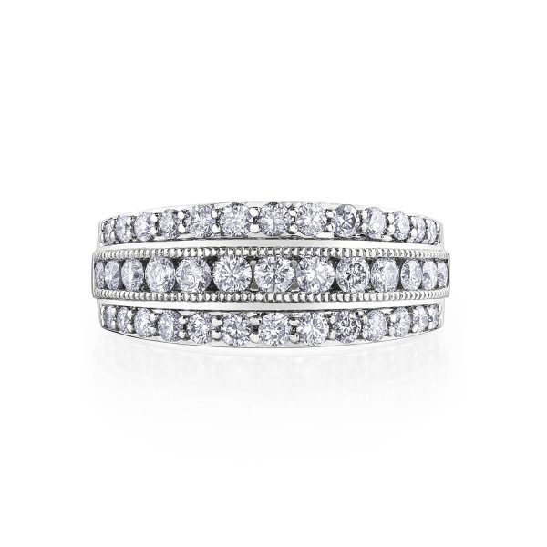Diamond Ladies Ring in 10kt White Gold R52F18WG/100-10