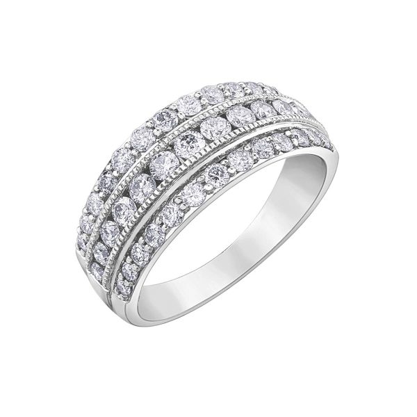 Diamond Ladies Ring in 10kt White Gold R52F18WG/100-10 2