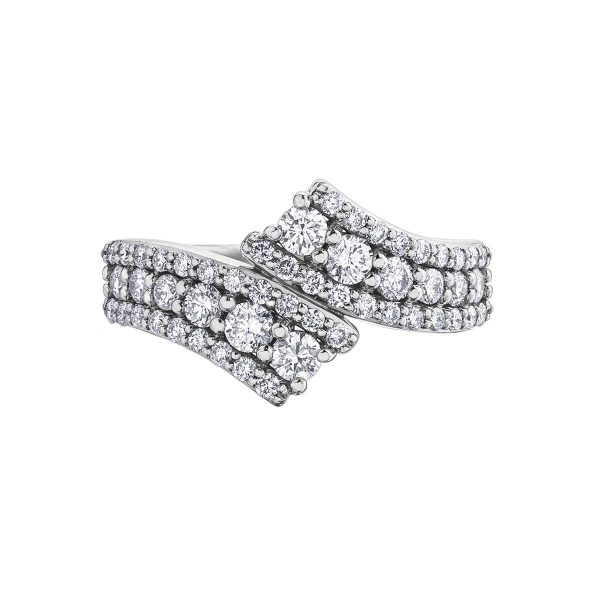Diamond Ladies Ring in 10kt White Gold R52F20WG/100-10