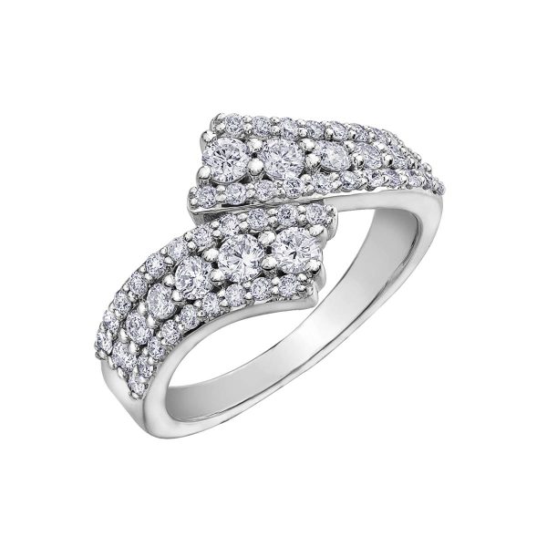Diamond Ladies Ring in 10kt White Gold - Image 2