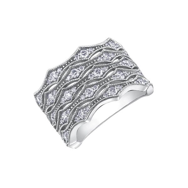 Diamond Ladies Ring in 10kt White Gold R52F22WG/100-10 2