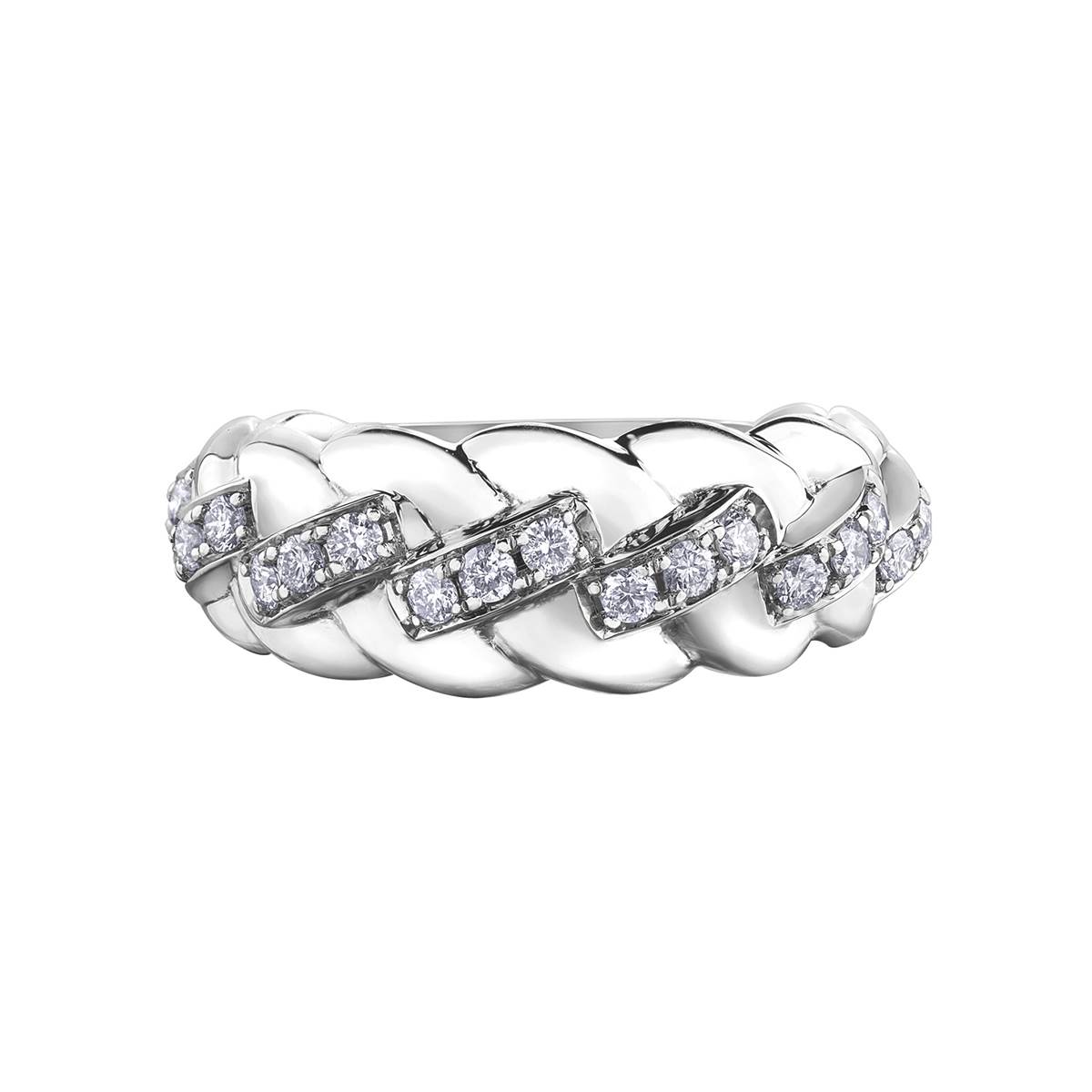 Diamond Ladies Ring in 10kt White Gold R52F36WG/50-10
