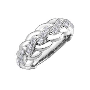 Diamond Ladies Ring in 10kt White Gold R52F36WG/50-10 2