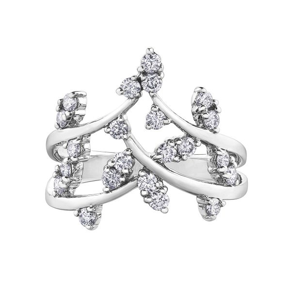Diamond Ladies Ring in 10kt White Gold R52F47WG/50-10