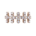 Diamond Ladies Ring in 10kt Rose Gold R52F52RG/75-10