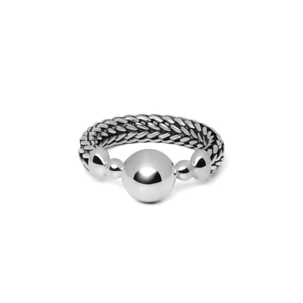 Buddha to Buddha Batas Sphere Silver Ring 003