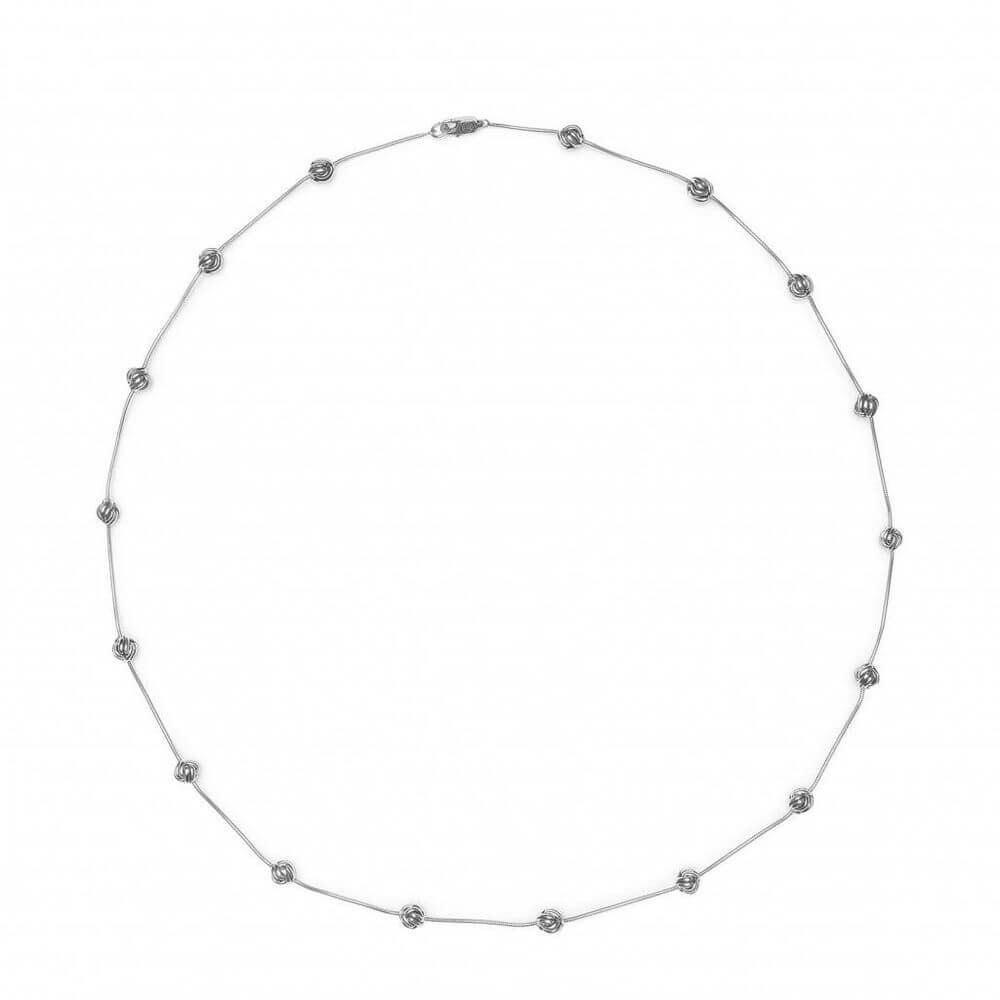 Buddha to Buddha Refined Katja 60 cm Silver Necklace 012