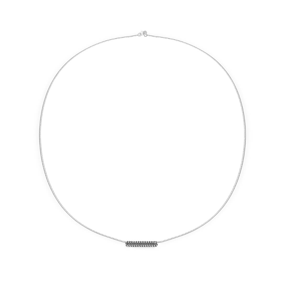 Refined Chain Silver Necklace 015