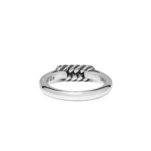 Buddha to Buddha Refined Chain Silver Ring 016 3