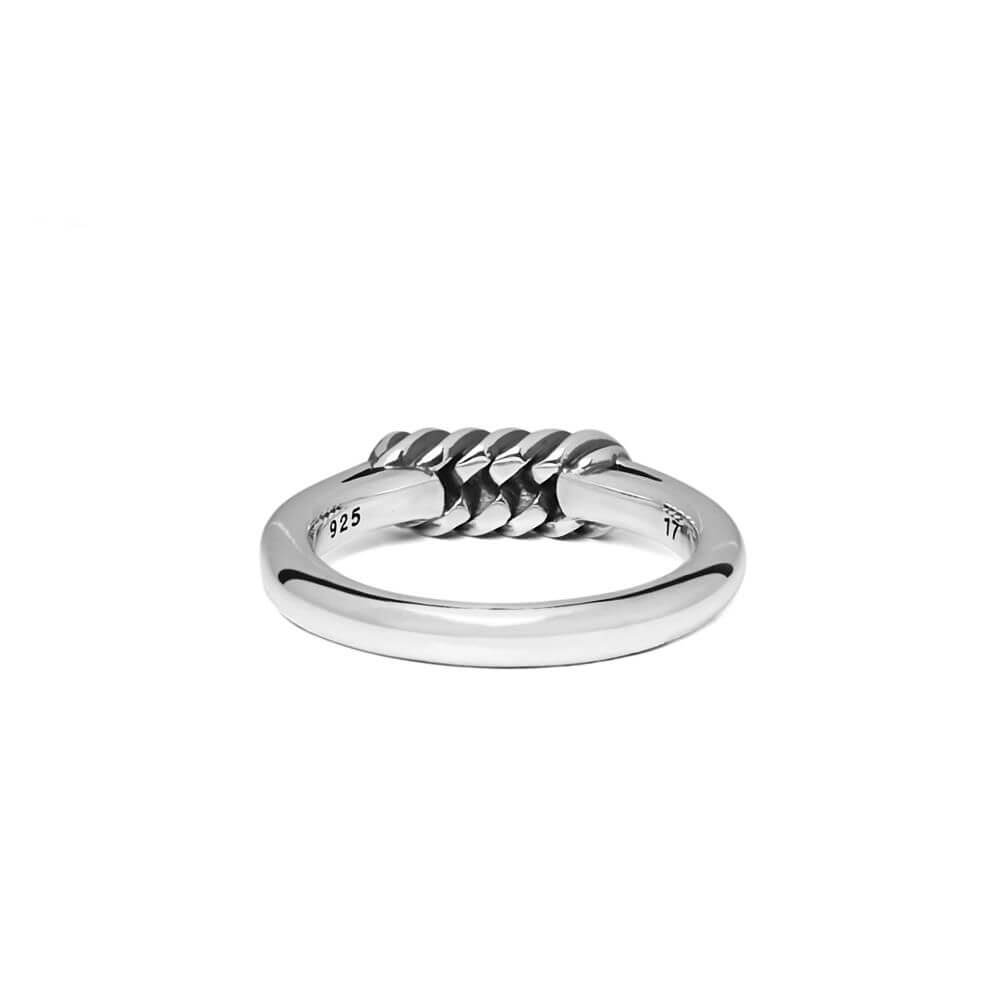 Buddha to Buddha Refined Chain Silver Ring 016 3