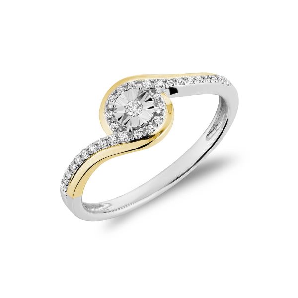 RNB Jewellery Illusion Setting Twist Diamond Ring 02-0410646WY