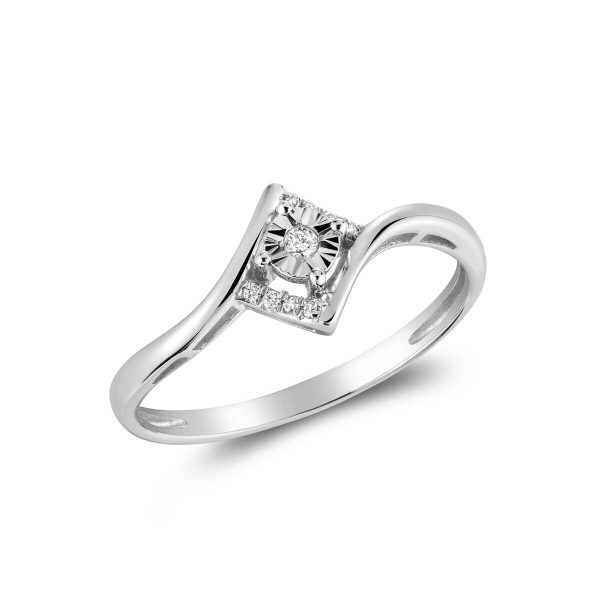 RNB Jewellery Illusion Setting Diamond Ring 02-0410DI