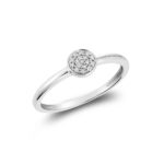 Round Pave Diamond Ring 02-0410DOT