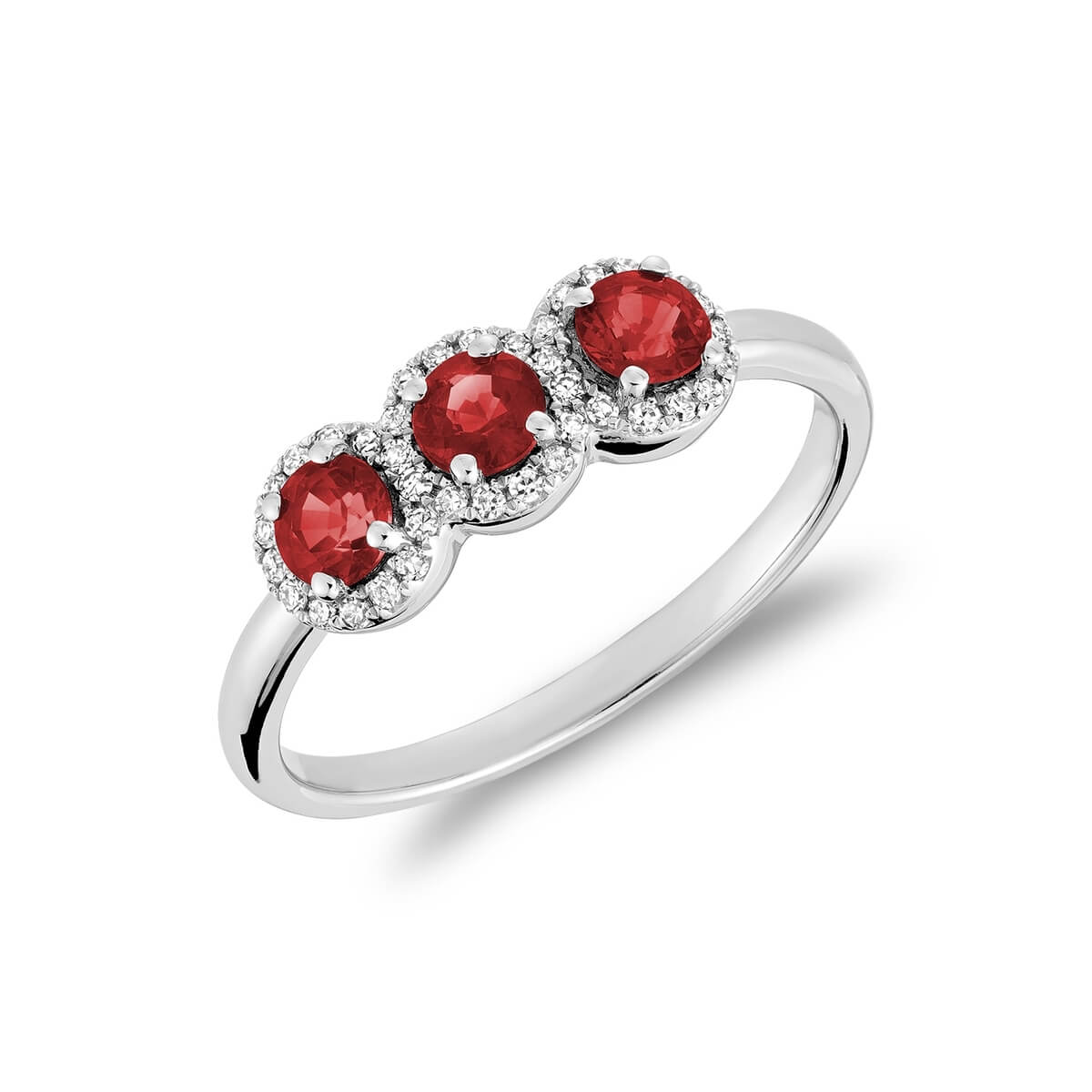 RNB Jewellery Tri Martini Cup Created Stone and Diamond Ring 02-0410TMCRU