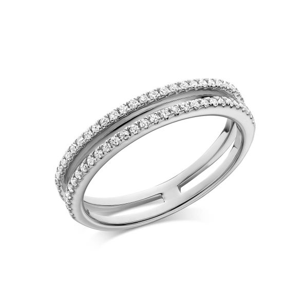 RNB Jewellery Double Bar Fashion Diamond Ring 02-04DG20