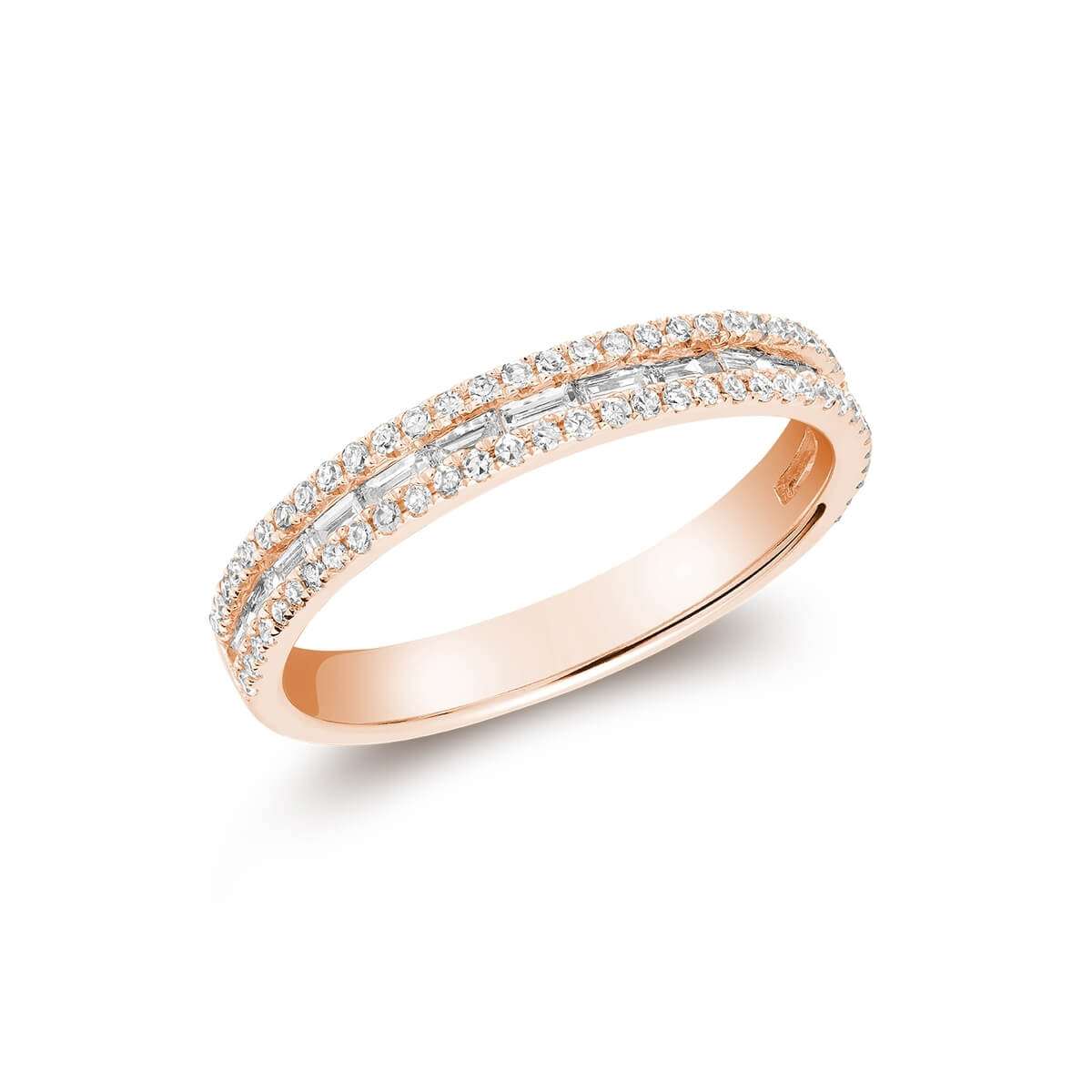 RNB Jewellery Semi Baguette Diamond Eternity Ring 02-04SB20R
