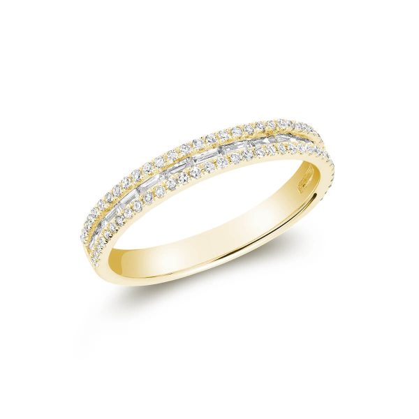 RNB Jewellery Semi Baguette Diamond Eternity Ring 02-04SB20Y