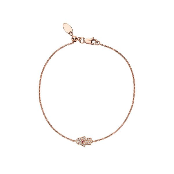 RNB Jewellery Precious Stone & Diamond Hamsa Bracelet 04-04HAMSAR