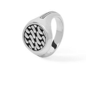 Buddha to Buddha Tangguh Signet Chain Silver Ring 052 2