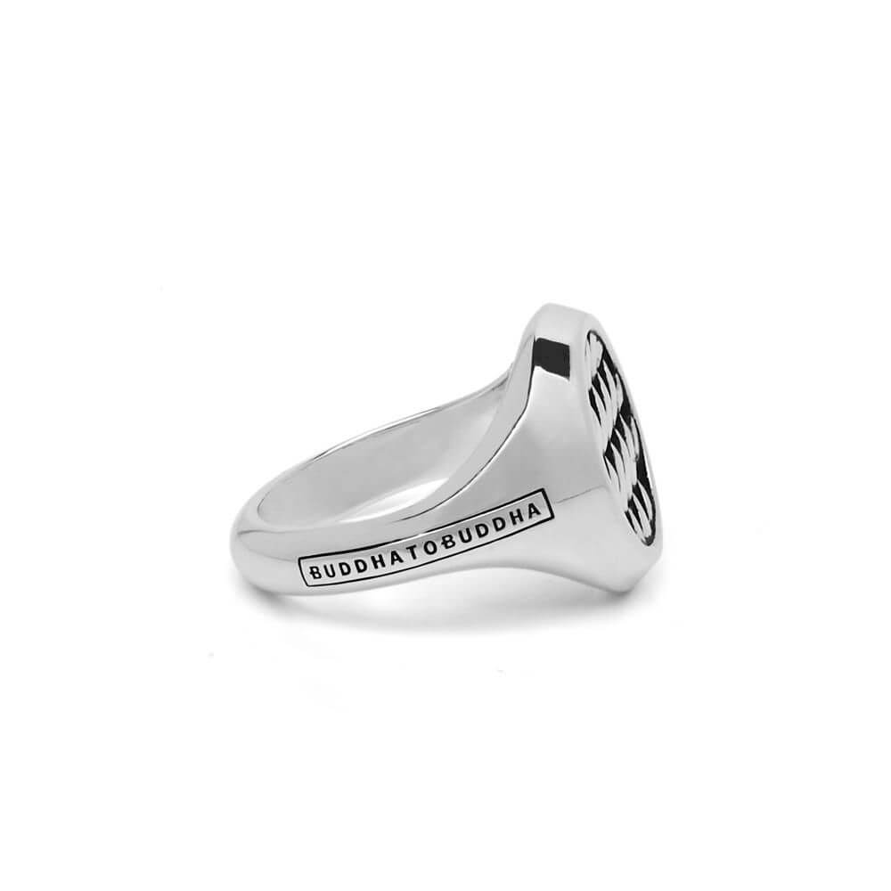 Buddha to Buddha Tangguh Signet Chain Silver Ring 052 3