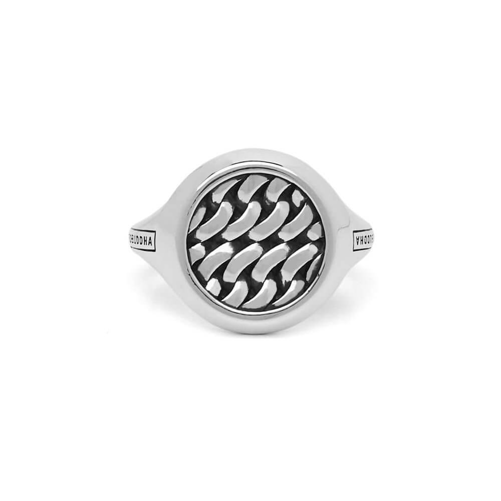Buddha to Buddha Tangguh Signet Chain Silver Ring 052