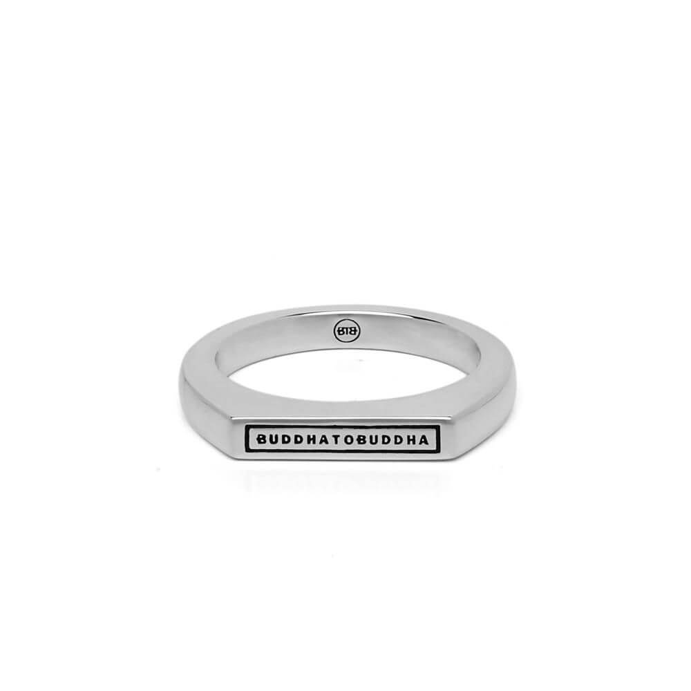 Buddha to Buddha Tangguh Signet Logo Silver Ring 055