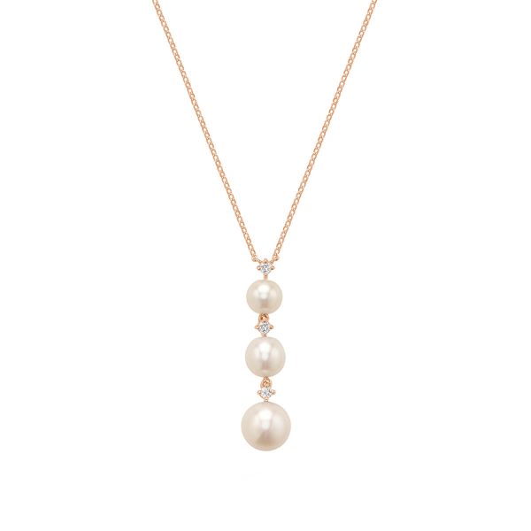 Pearl and Diamond Necklace 08-043RWP