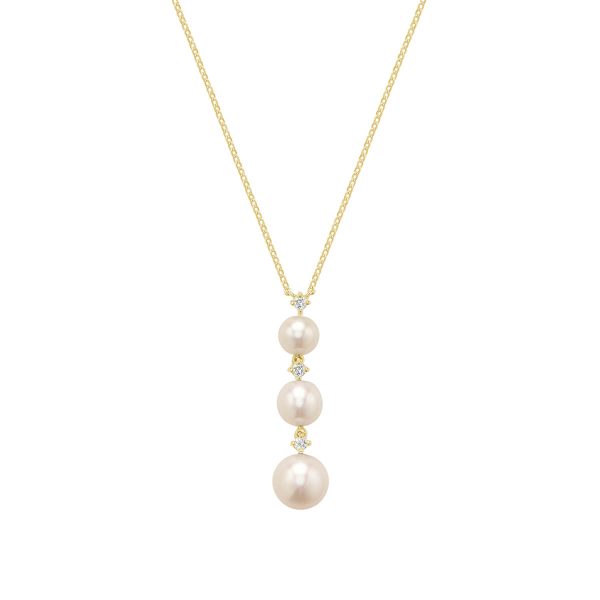 Pearl and Diamond Necklace 08-043YWP