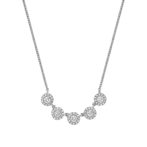 Martini Cup Halo Diamond Necklace 08-045MC50