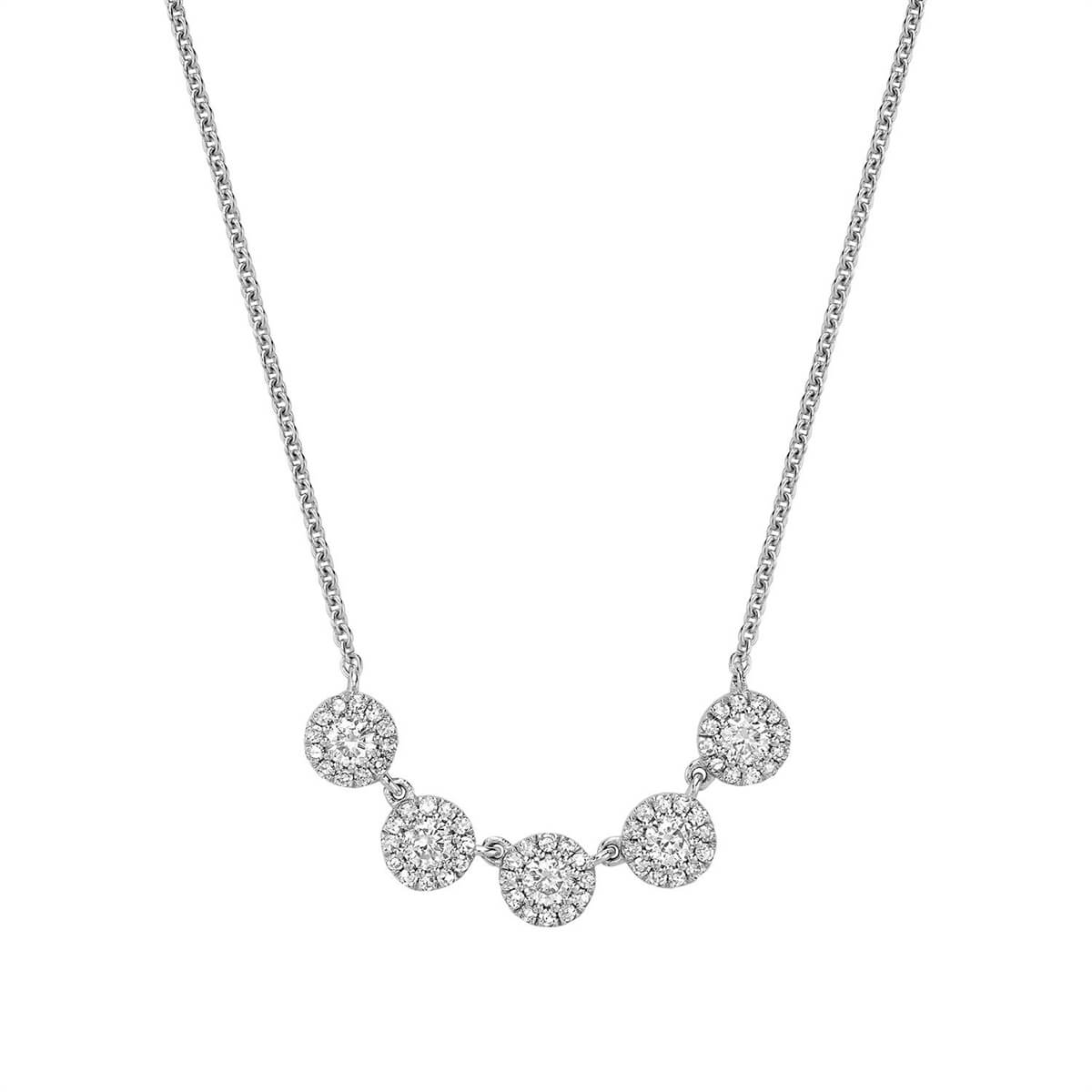 Martini Cup Halo Diamond Necklace 08-045MC50
