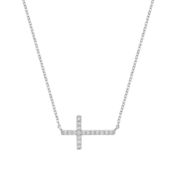 Religious Cross Diamond Necklace 08-04CRS