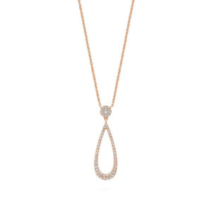 Drop Diamond Necklace 08-04DD25R