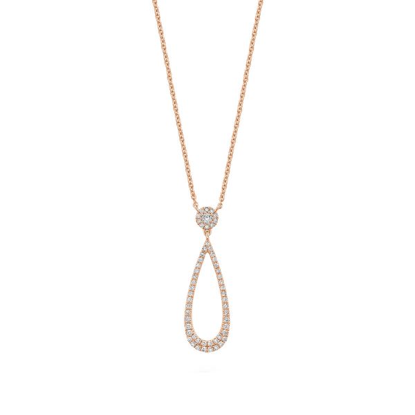 Drop Diamond Necklace 08-04DD25R