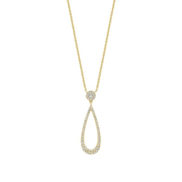Drop Diamond Necklace 08-04DD25Y