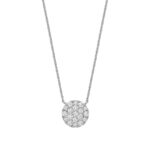 RNB Jewelery Pave Round Diamond Necklace 08-04PRD50