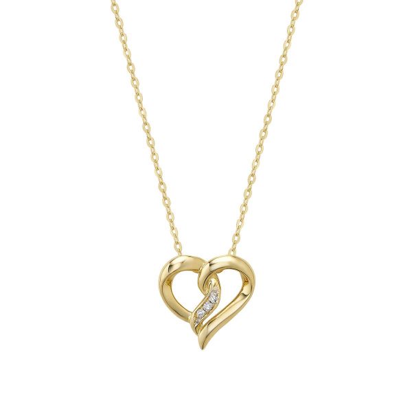 RNB Jewellery Heart Shape Diamond Pendant 09-0410HPY