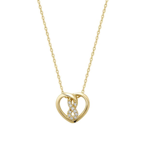 RNB Jewellery Heart Shape Infinity Diamond Pendant 09-0410MHY
