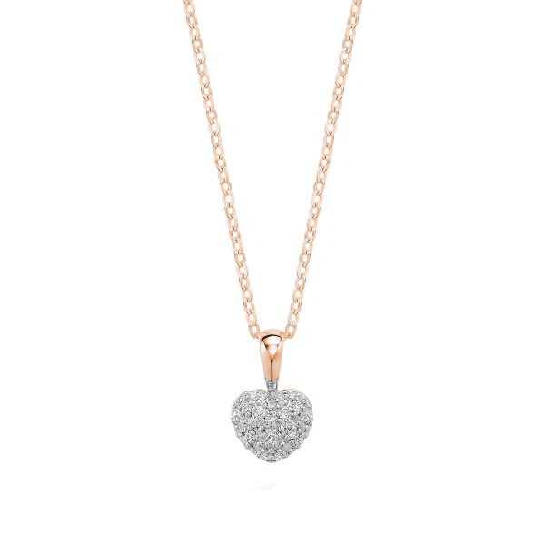 RNB Jewellery Heart Shape Pave Diamond Pendant 09-0410PHR