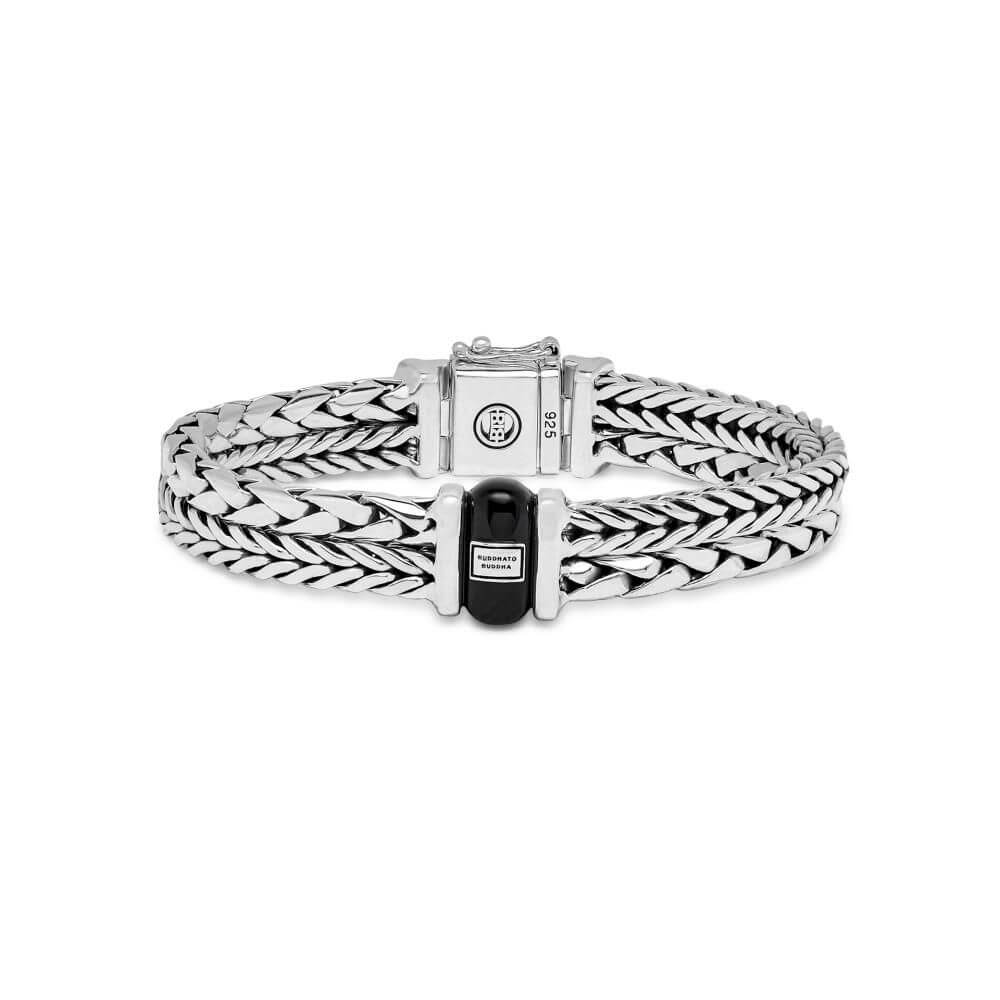 Buddha to Buddha Barbara & George Onyx Silver Bracelet 105 2