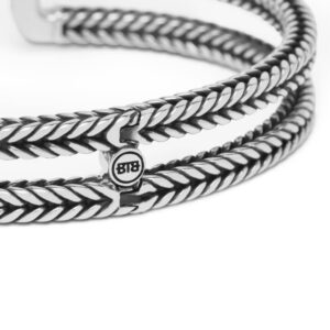 Buddha to Buddha Barbara Link Cuff Silver Bracelet 115 2