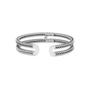 Buddha to Buddha Barbara Link Cuff Silver Bracelet 115 3