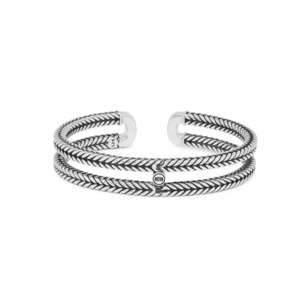 Buddha to Buddha Barbara Link Cuff Silver Bracelet 115
